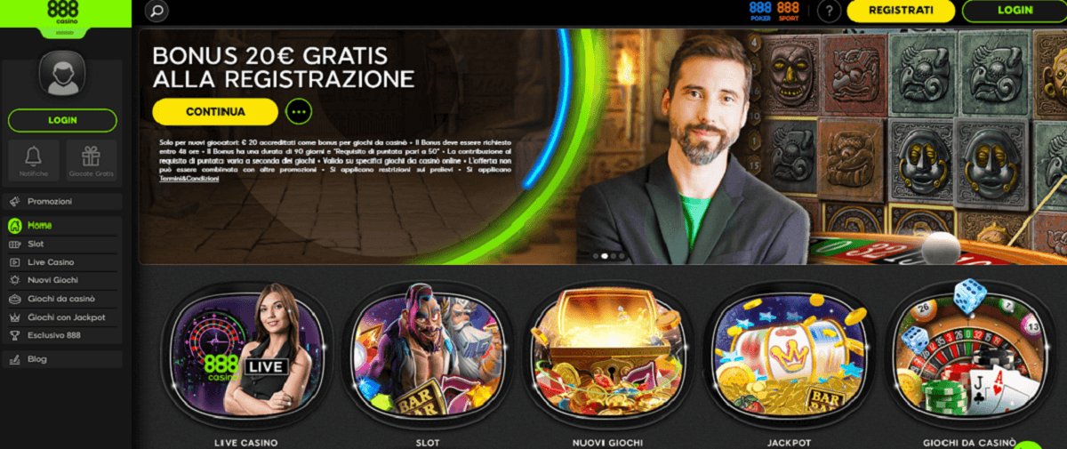 888casinò Free Spin