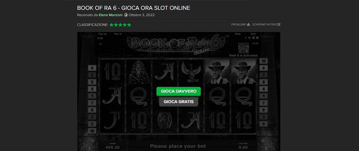 Avvia il gioco