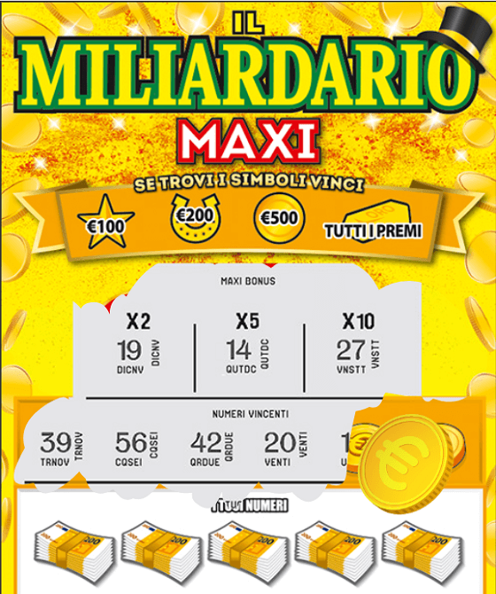 Il Miliardario Maxi Gratta e Vinci