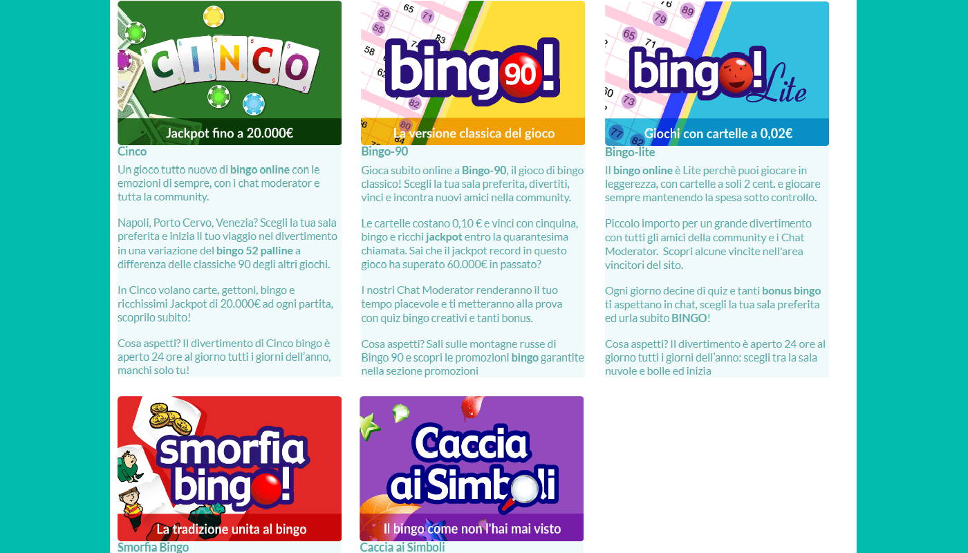 bingo online italiano