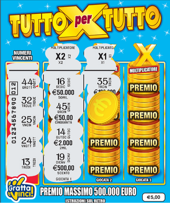 Tutto per Tutto Gratta e Vinci