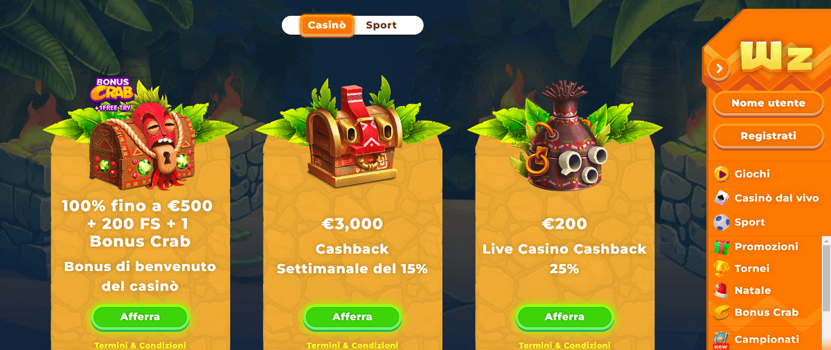Wazamba promozioni