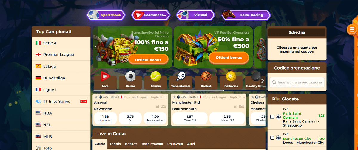 Wazamba scommesse