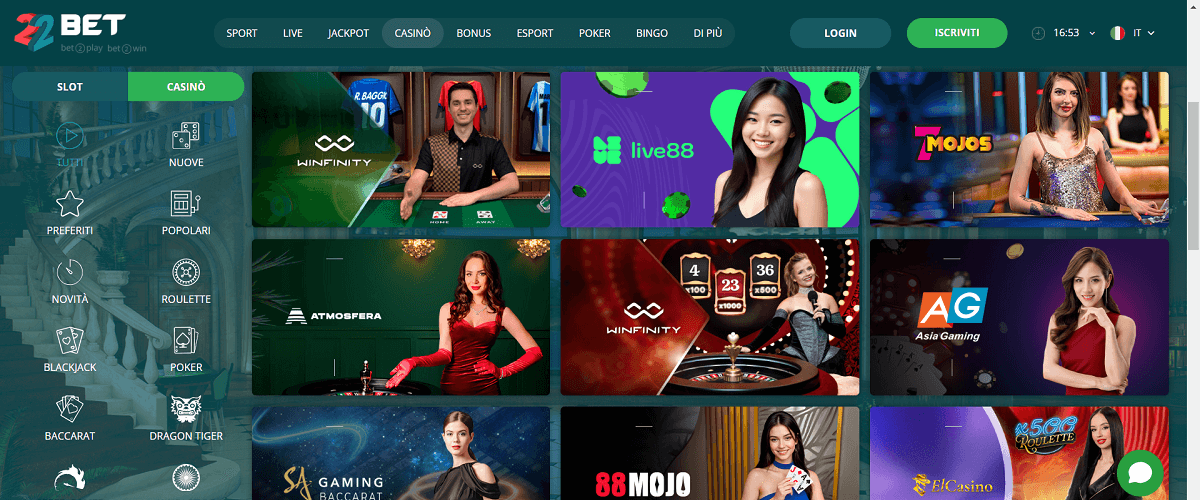 22Bet Casino
