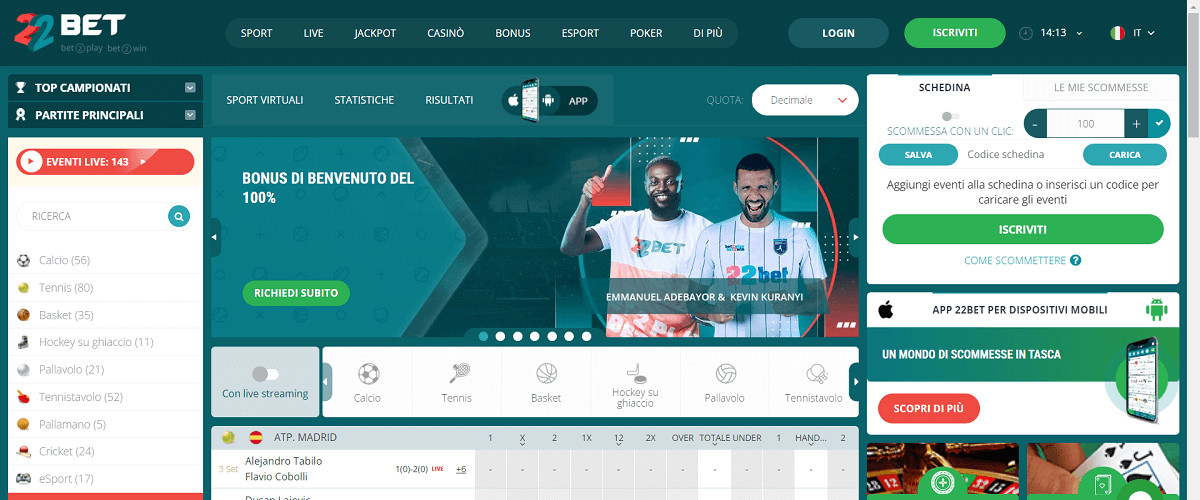 22Bet Casinò