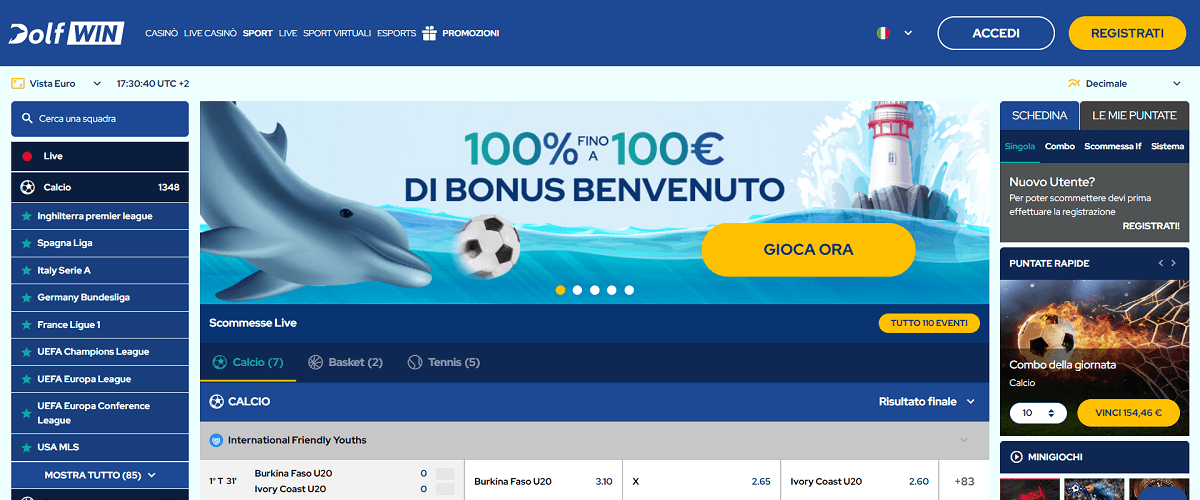 Dolfwin Scommesse