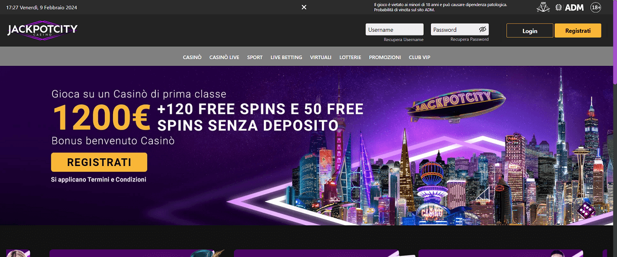 JackpotCity Free Spin