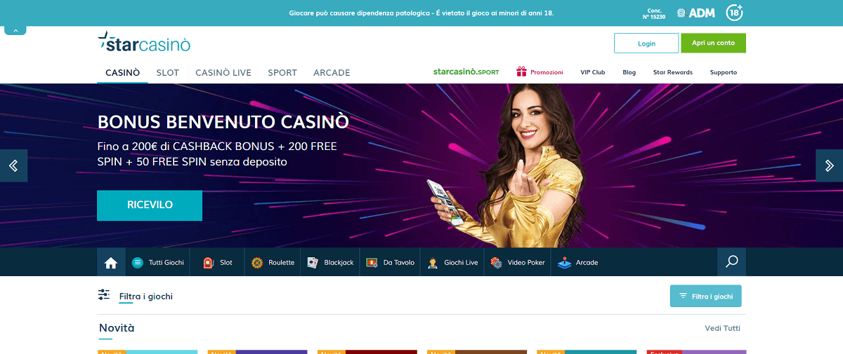 StarCasino Home