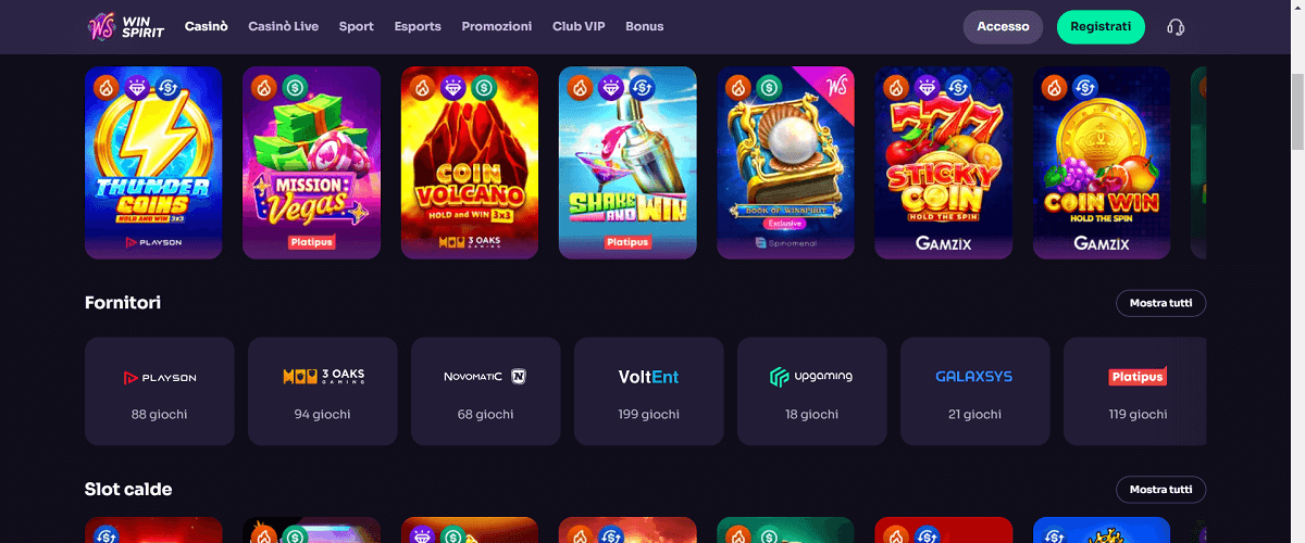 WinSpirit Casino