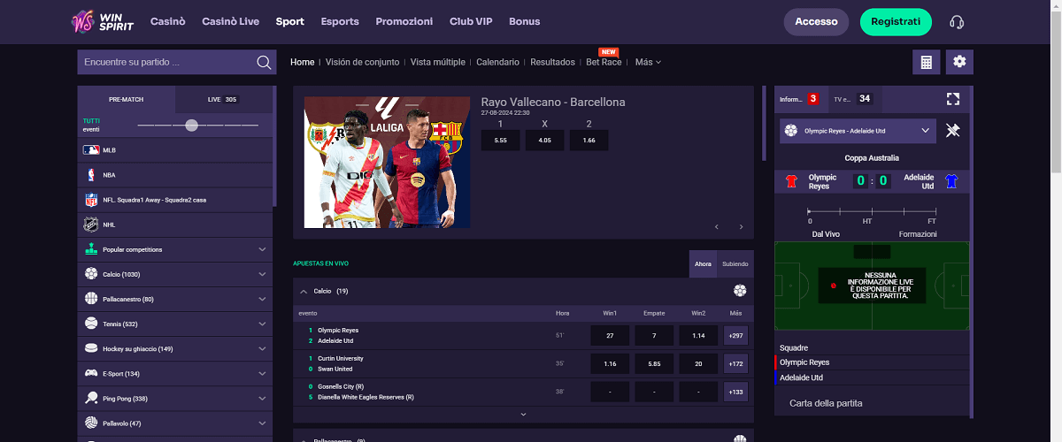 WinSpirit Scommesse