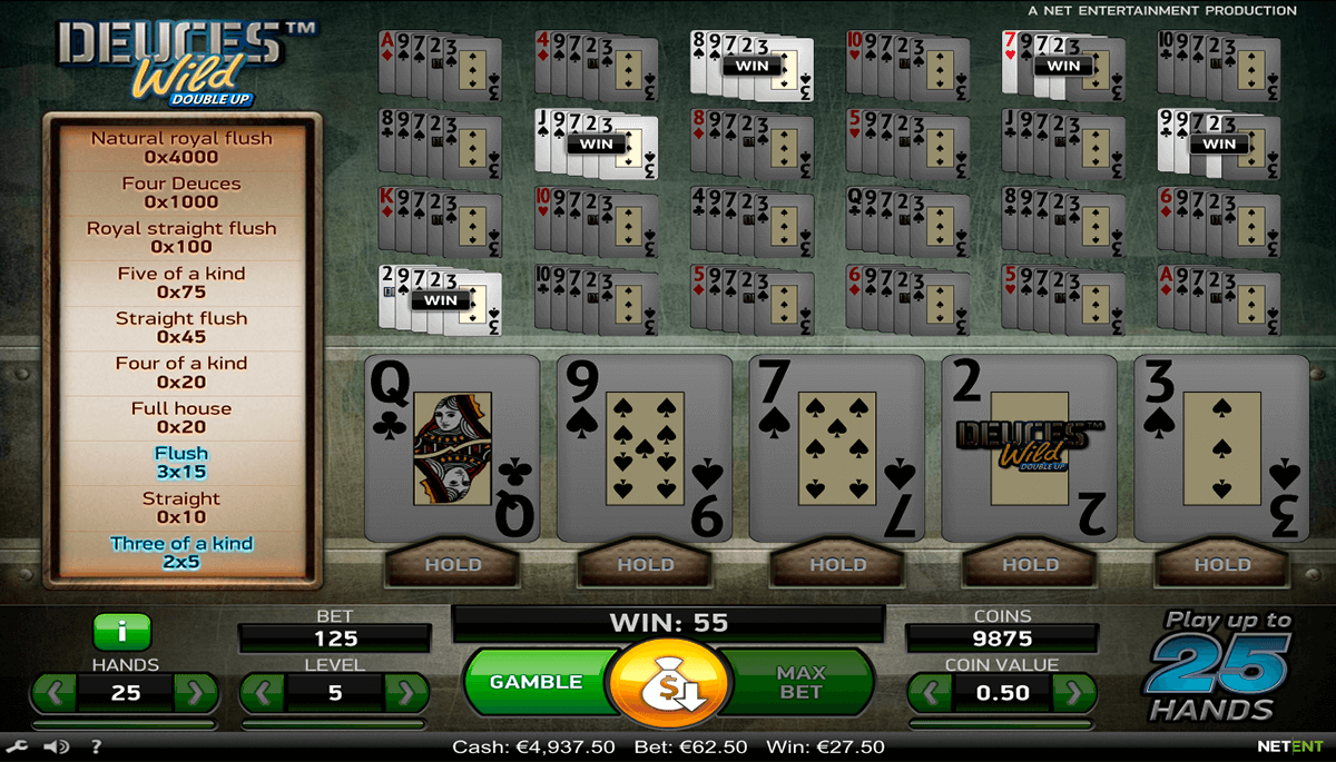 deuces wild netent