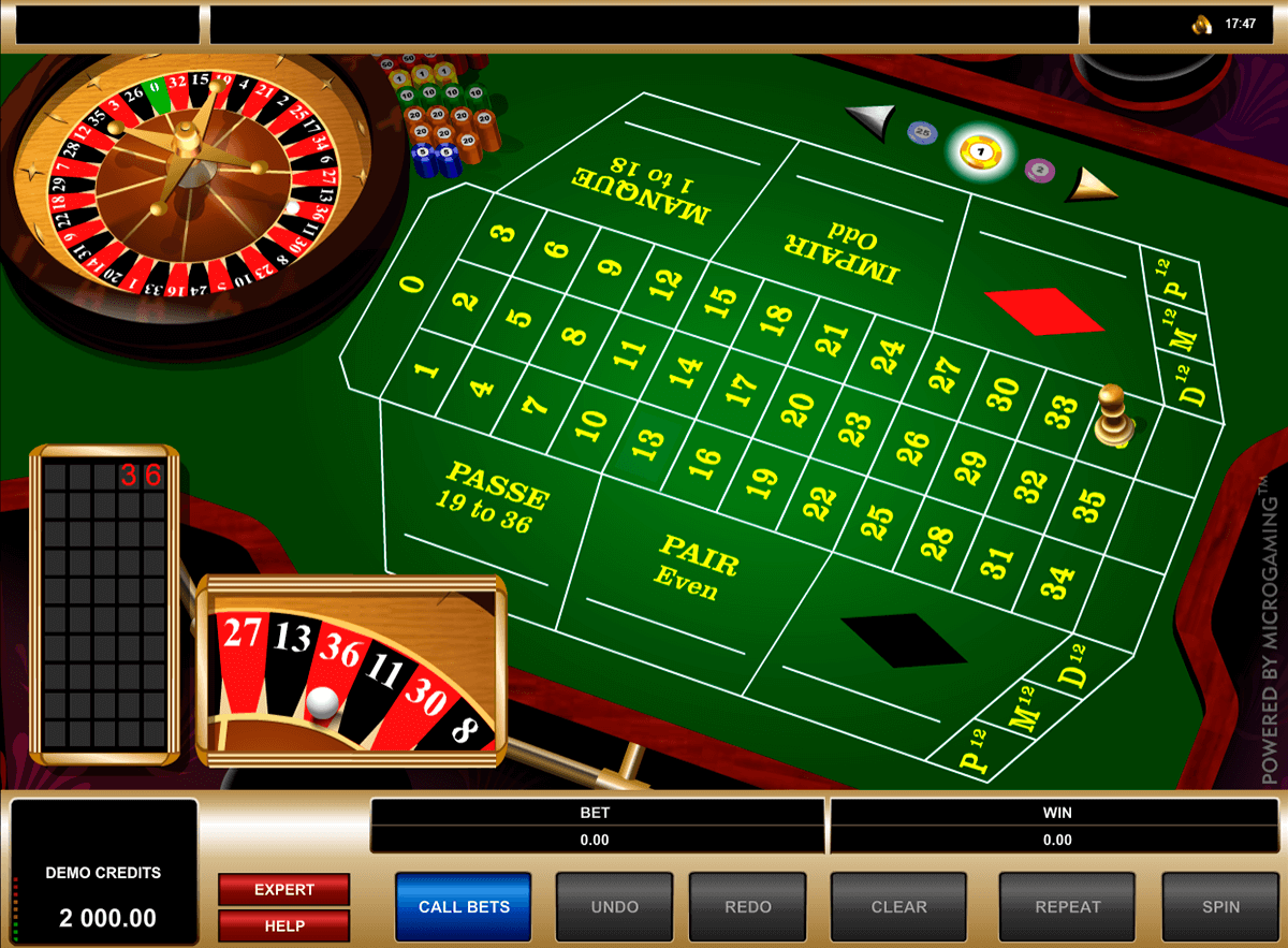 roulette francese microgaming