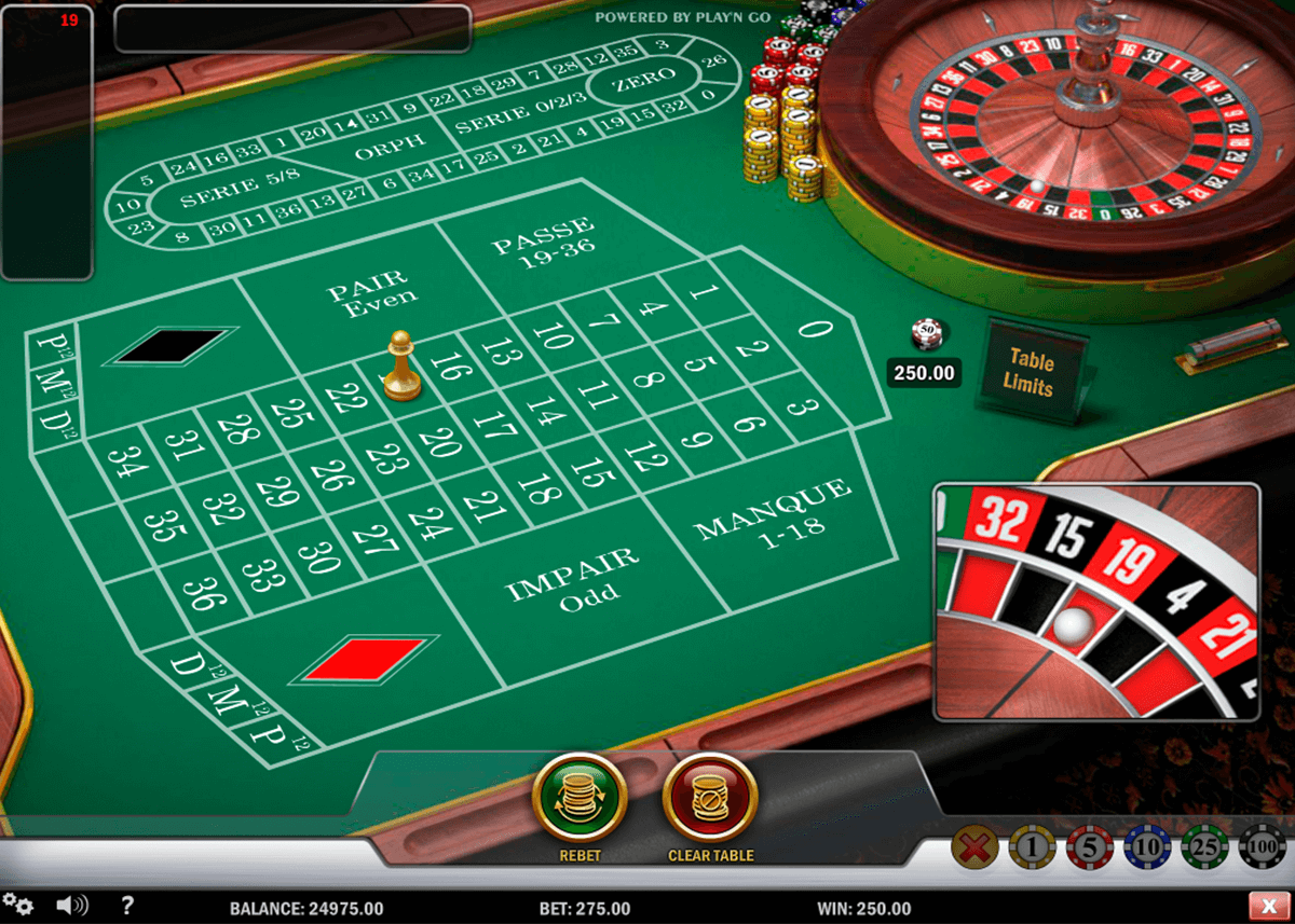 roulette francese playn go