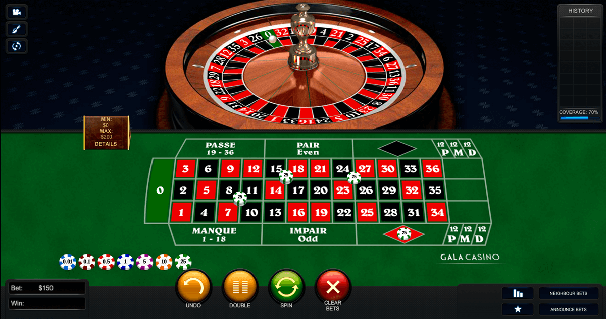 roulette francese premium playtech